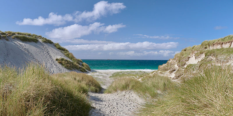 West Beach of Berneray. Foto © hmg